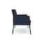 Lesro Mystic Lounge Reception Loveseat, Black, RF Blueberry Back, MD Ink Seat, RF Blueberry Arm Panels ML1501 - alternate 3